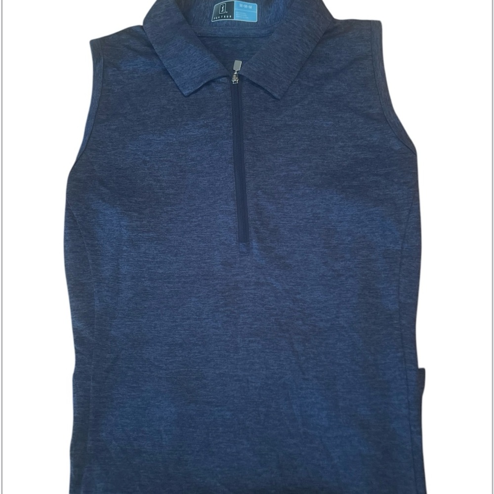 PGA Tour Dark Blue Textured Polo